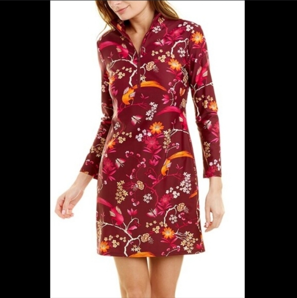 Jude Connally Megan Long Dress - Floral Menagerie Print - Size Small